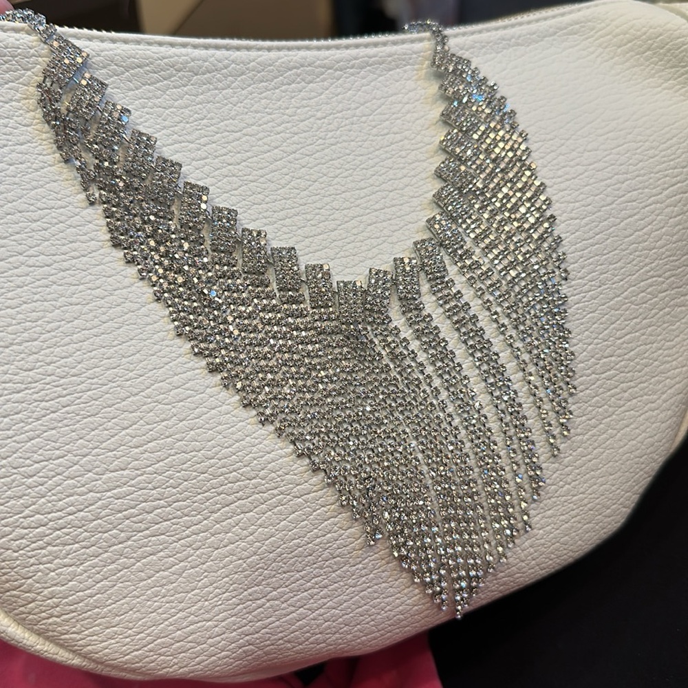 Anthropologie | Crystal Fringe Bag Charm | NWT - Picture 4 of 4